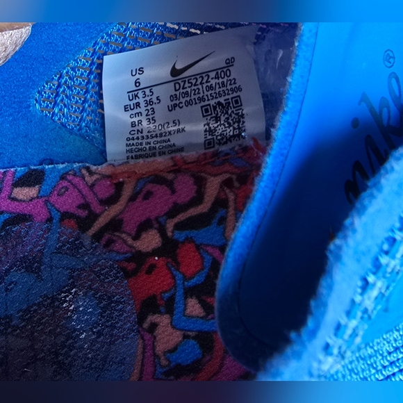 Sz 6 Women's NIKE ZOOM X VAPORFLY NEXT%2 Blue Athletic Shoes - Picture 8 of 8